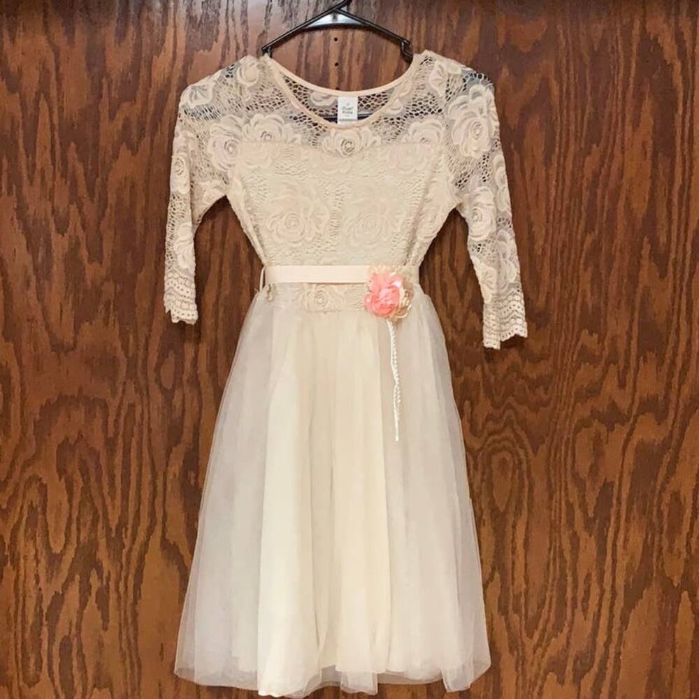 Just Kids Girls Lace Tulle Party Dress Size 10